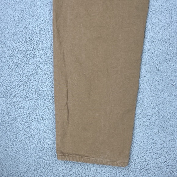 Cabela's Lined Canvas Work Pants Men 38x36 Beige 5-Pocket Outdoor Hiking - Picture 16 of 16
